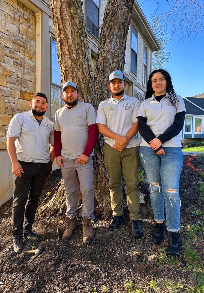 Mountain Landscaping Team Members at Project Site