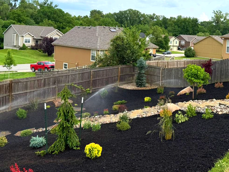 Irrigation System in yard